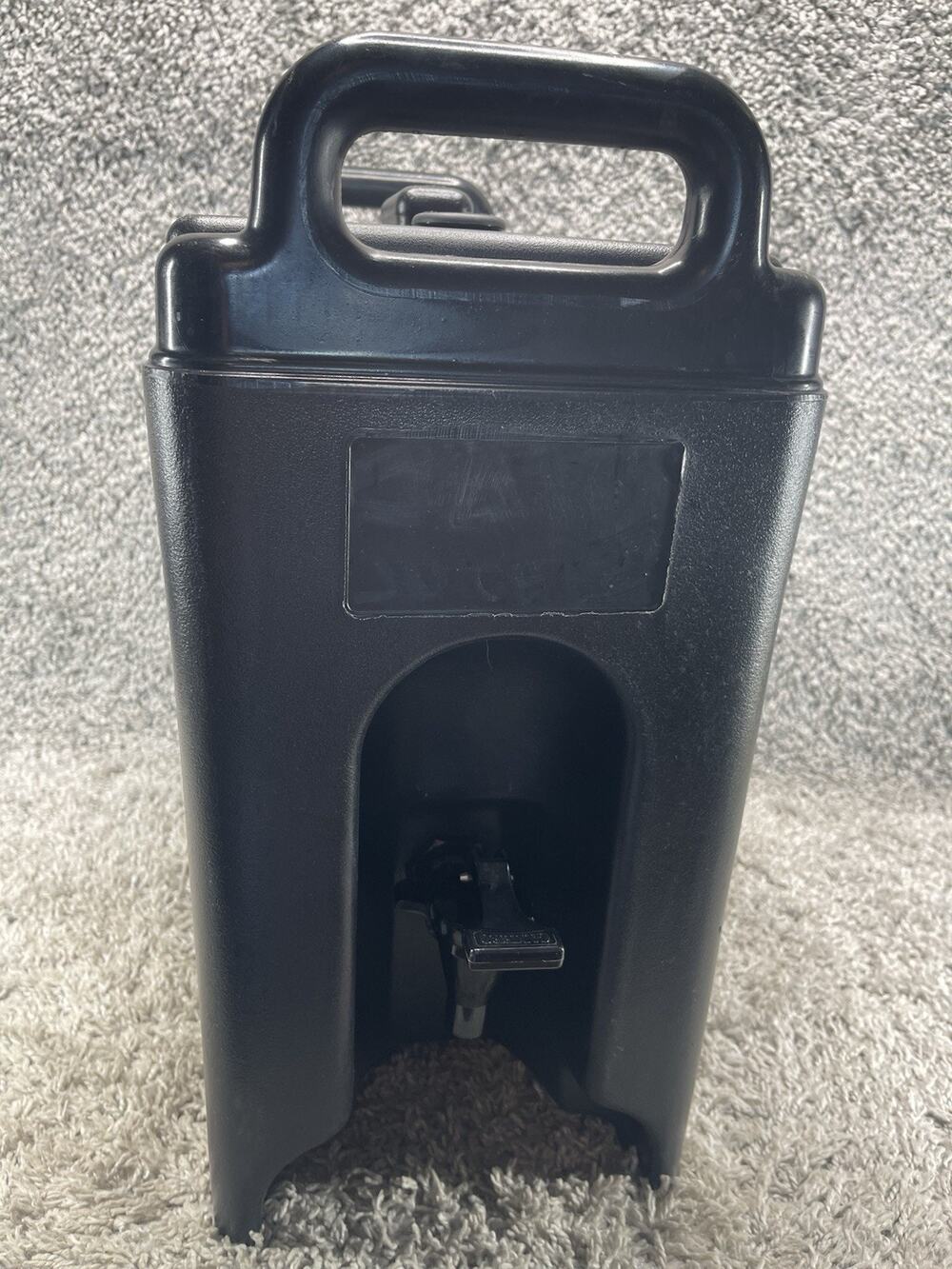 Cambro 250LCD 2 1/2 gal Camtainer Hot Cold Beverage Dispenser Black